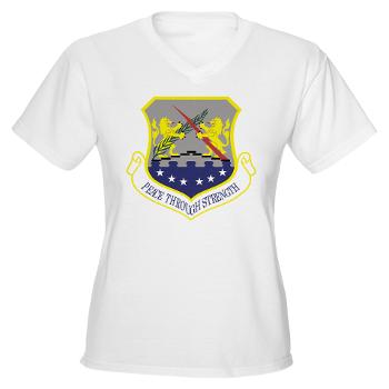 100ARW - A01 - 04 - 100th Air Refueling Wing - Women's V-Neck T-Shirt - Click Image to Close