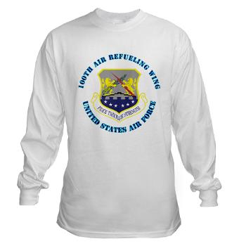 100ARW - A01 - 03 - 100th Air Refueling Wing with Text - Long Sleeve T-Shirt - Click Image to Close