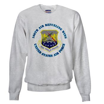 100ARW - A01 - 03 - 100th Air Refueling Wing with Text - Sweatshirt - Click Image to Close