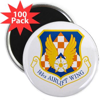 105AW - M01 - 01 - 105th Airlift Wing - 2.25" Magnet (100 pack) - Click Image to Close