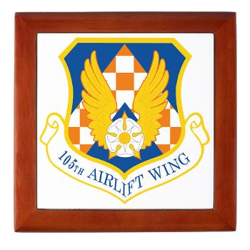 105AW - M01 - 03 - 105th Airlift Wing - Keepsake Box - Click Image to Close