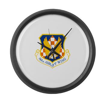 105AW - M01 - 03 - 105th Airlift Wing - Large Wall Clock - Click Image to Close