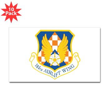 105AW - M01 - 01 - 105th Airlift Wing - Sticker (Rectangle 10 pk)
