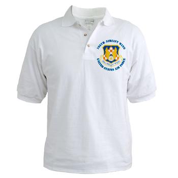 105AW - A01 - 04 - 105th Airlift Wing with Text - Golf Shirt