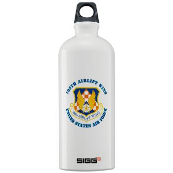 105AW - M01 - 03 - 105th Airlift Wing with Text - Sigg Water Bottle 1.0L