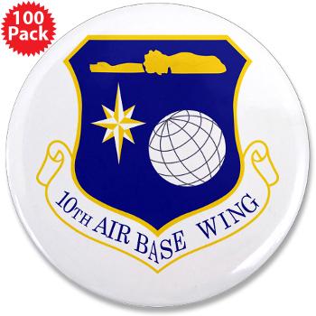 10ABW - M01 - 01 - 10th Air Base Wing - 3.5" Button (100 pack) - Click Image to Close