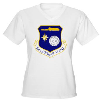 10ABW - A01 - 04 - 10th Air Base Wing - Women's V-Neck T-Shirt