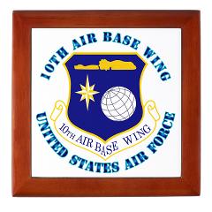 10ABW - M01 - 03 - 10th Air Base Wing with Text - Keepsake Box