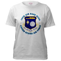 10ABW - A01 - 04 - 10th Air Base Wing with Text - Women's T-Shirt