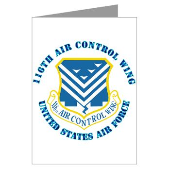 116ACW - M01 - 02 - 116th Air Control Wing with Text - Greeting Cards (Pk of 10)