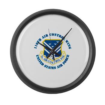 116ACW - M01 - 03 - 116th Air Control Wing - Large Wall Clock - Click Image to Close
