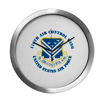 116ACW - M01 - 03 - 116th Air Control Wing with Text - Modern Wall Clock