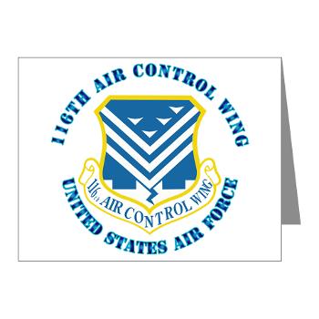 116ACW - M01 - 02 - 116th Air Control Wing - Note Cards (Pk of 20)