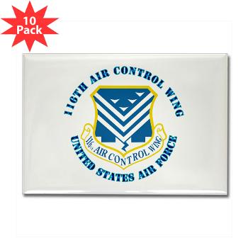 116ACW - M01 - 01 - 116th Air Control Wing - Rectangle Magnet (10 pack)