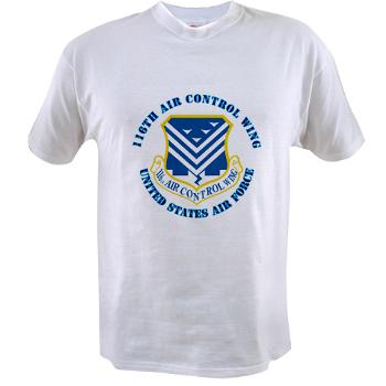116ACW - A01 - 04 - 116th Air Control Wing with Text - Value T-shirt