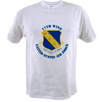 11W - A01 - 04 - 11th Wing with Text - Value T-shirt