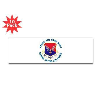 628ABW - M01 - 01 - 628th Air Base Wing with Text - Sticker (Bumper 10 pk)