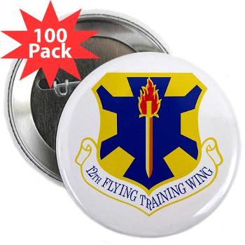 12FTW - M01 - 01 - 12th Flying Training Wing - 2.25" Button (100 pack) - Click Image to Close