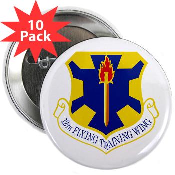 12FTW - M01 - 01 - 12th Flying Training Wing - 2.25" Button (10 pack) - Click Image to Close
