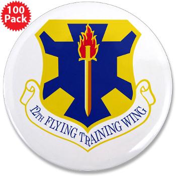 12FTW - M01 - 01 - 12th Flying Training Wing - 3.5" Button (100 pack)