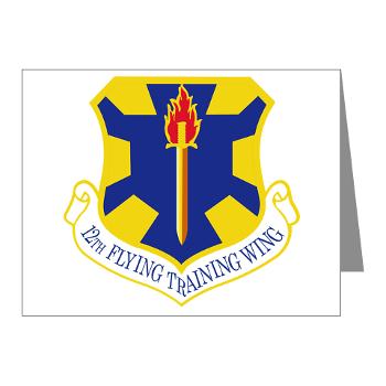 12FTW - M01 - 02 - 12th Flying Training Wing - Note Cards (Pk of 20)