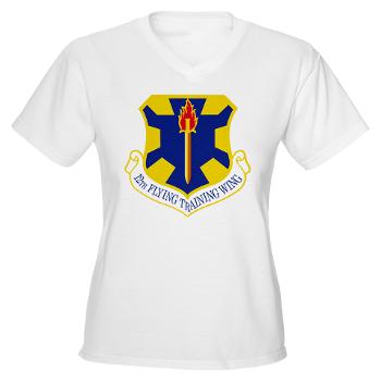 12FTW - A01 - 04 - 12th Flying Training Wing - Women's V-Neck T-Shirt