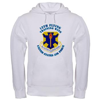 12FTW - A01 - 03 - 12th Flying Training Wing with Text - Hooded Sweatshirt
