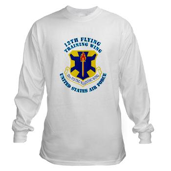 12FTW - A01 - 03 - 12th Flying Training Wing with Text - Long Sleeve T-Shirt