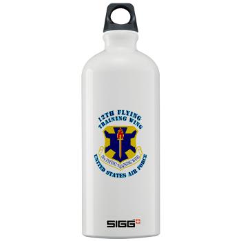 12FTW - M01 - 03 - 12th Flying Training Wing with Text - Sigg Water Bottle 1.0L