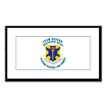 12FTW - M01 - 02 - 12th Flying Training Wing with Text - Small Framed Print