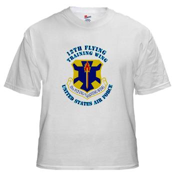 12FTW - A01 - 04 - 12th Flying Training Wing with Text - White t-Shirt
