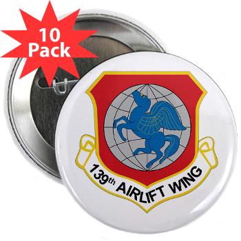 139AW - M01 - 01 - 139th Airlift Wing - 2.25" Button (10 pack) - Click Image to Close