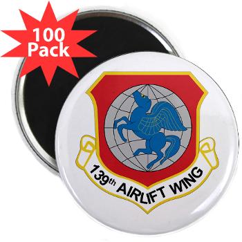 139AW - M01 - 01 - 139th Airlift Wing - 2.25" Magnet (100 pack) - Click Image to Close