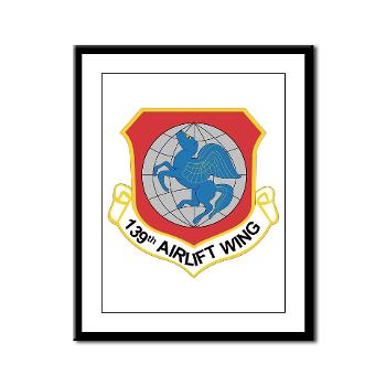 139AW - M01 - 02 - 139th Airlift Wing - Framed Panel Print