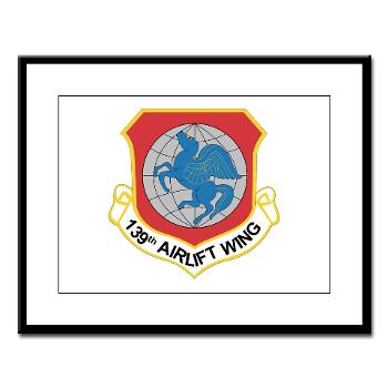 139AW - M01 - 02 - 139th Airlift Wing - Large Framed Print