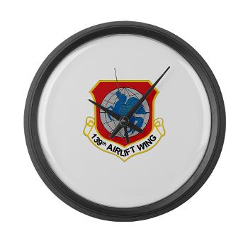 139AW - M01 - 03 - 139th Airlift Wing - Large Wall Clock - Click Image to Close