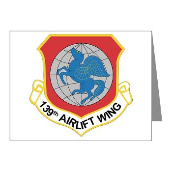 139AW - M01 - 02 - 139th Airlift Wing - Note Cards (Pk of 20)