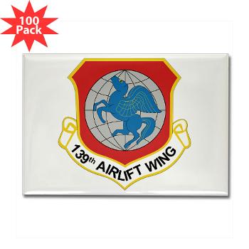 139AW - M01 - 01 - 139th Airlift Wing - Rectangle Magnet (100 pack)