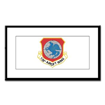139AW - M01 - 02 - 139th Airlift Wing - Small Framed Print