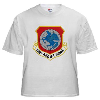139AW - A01 - 04 - 139th Airlift Wing - White t-Shirt