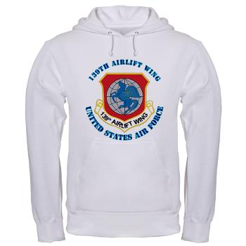 139AW - A01 - 03 - 139th Airlift Wing with Text - Hooded Sweatshirt