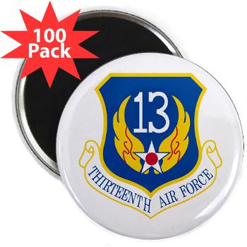 13AF - M01 - 01 - 13th Air Force - 2.25" Magnet (100 pack)