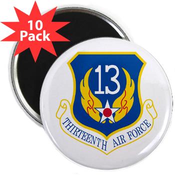 13AF - M01 - 01 - 13th Air Force - 2.25" Magnet (10 pack)