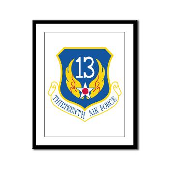 13AF - M01 - 02 - 13th Air Force - Framed Panel Print