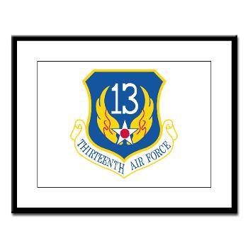 13AF - M01 - 02 - 13th Air Force - Large Framed Print