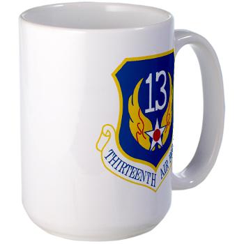 13AF - M01 - 03 - 13th Air Force - Large Mug