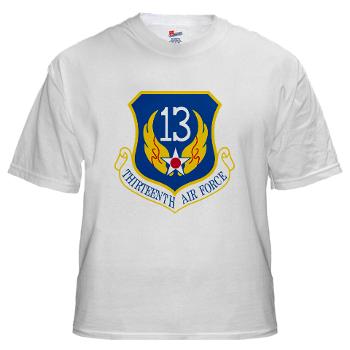 13AF - A01 - 04 - 13th Air Force - White t-Shirt