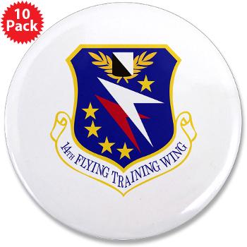 14FTW - M01 - 01 - 14th Flying Training Wing - 3.5" Button (10 pack)