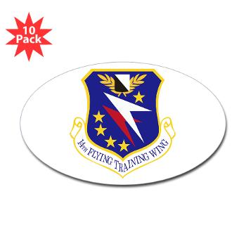 14FTW - M01 - 01 - 14th Flying Training Wing - Sticker (Oval 10 pk)