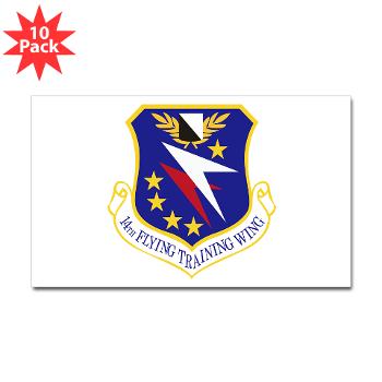 14FTW - M01 - 01 - 14th Flying Training Wing - Sticker (Rectangle 10 pk)